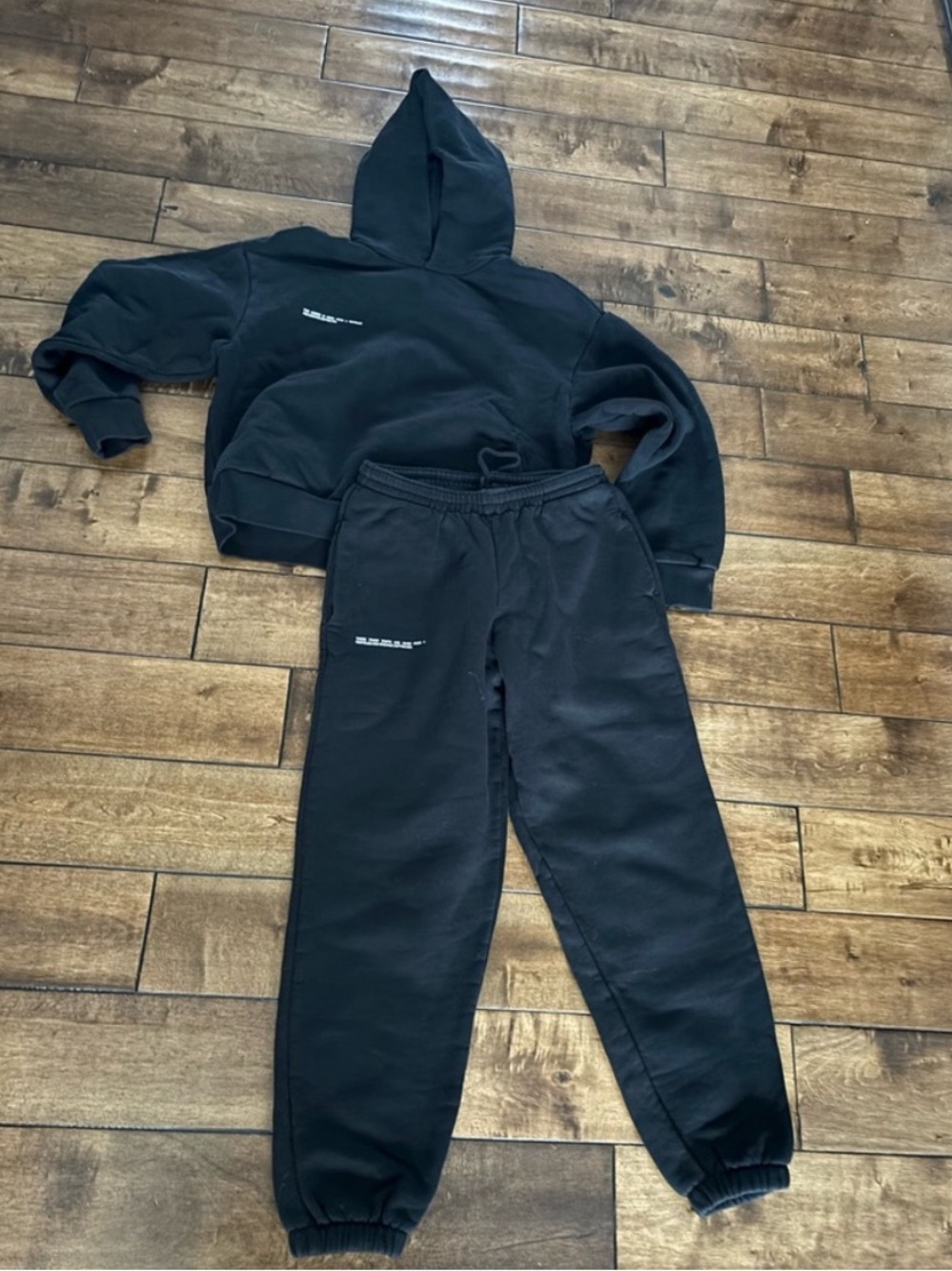 Pangaia Black Sweatsuit Set